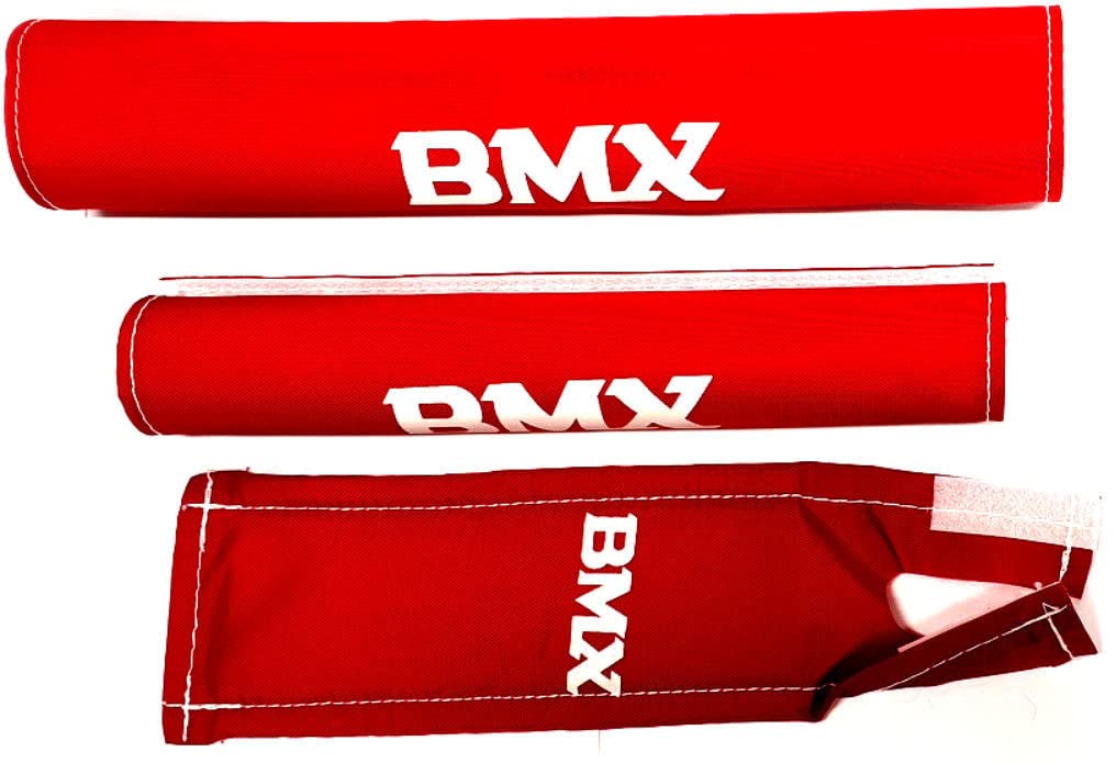 Pads BMX Junior Schaumstoff rot 3-teilig
