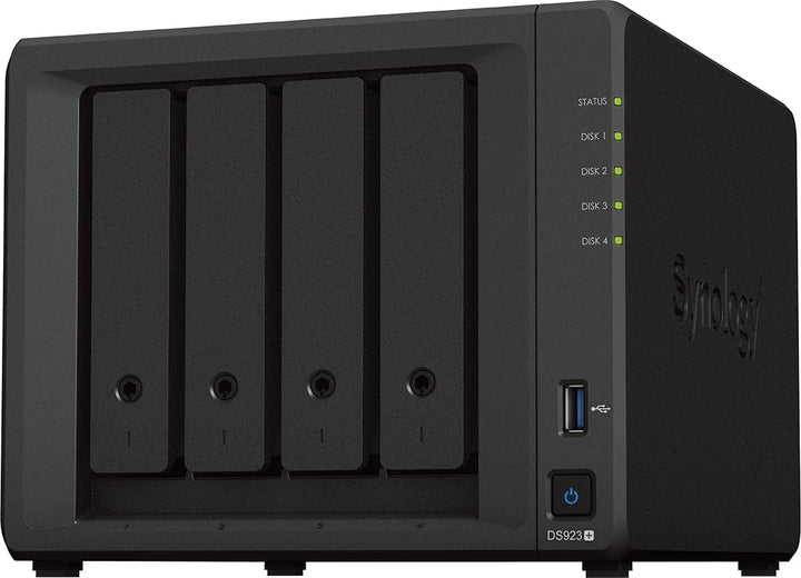 SYNOLOGY 4-Bay DDR4 ECC 2X USB3,2-I 1 DS923+ 4GB RAM 4-bay; 4GB DDR4 DS923+ DiskStation, 4-bay; 4GB