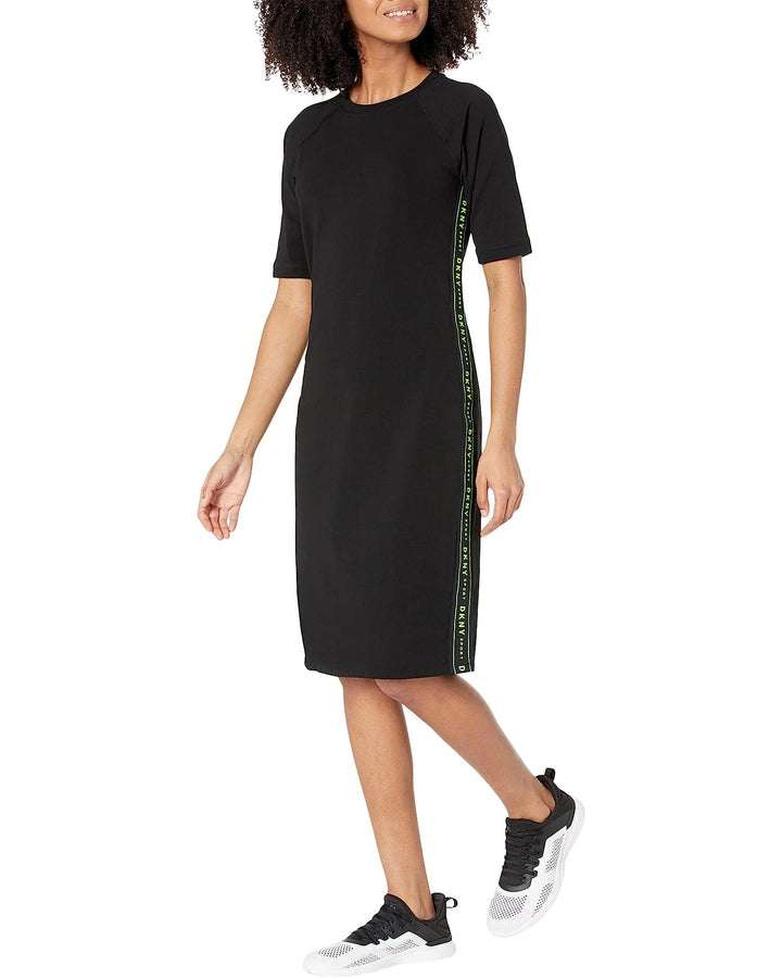 DKNY Damen Dropout Logo Sneaker Dress Lssiges Kleid M Zest, M Zest