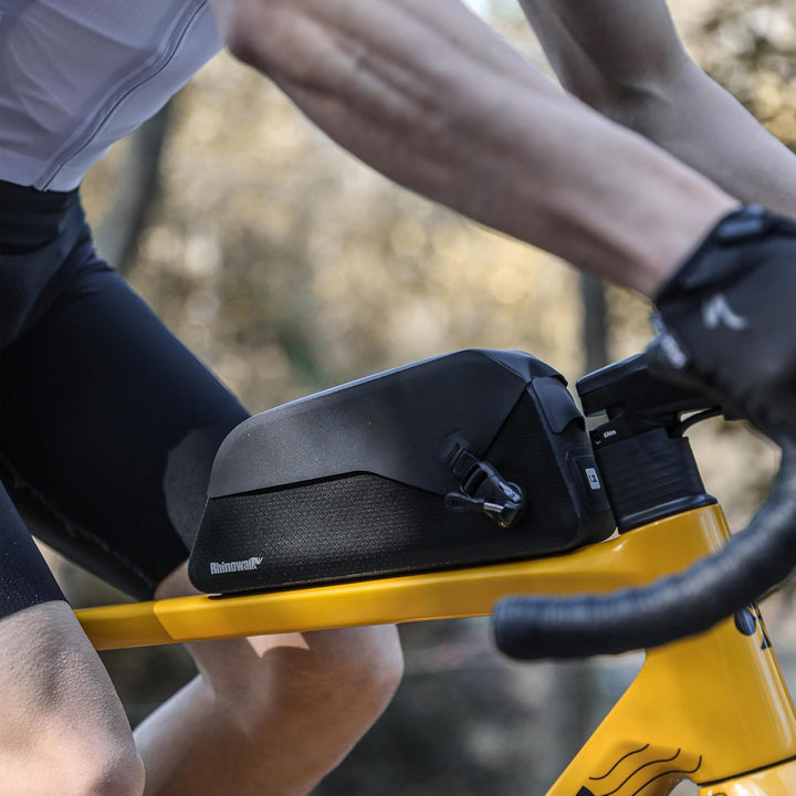 Fahrrad Oberrohrtasche Wasserdicht 1,3L Fahrrad Rahmentasche mit Magnetverschluss und Schraub- oder