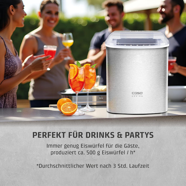 Caso IceChef Pro - Design Eiswürfelbereiter, für eine schnelle Eiswürfelbereitung in 44360 min., pro
