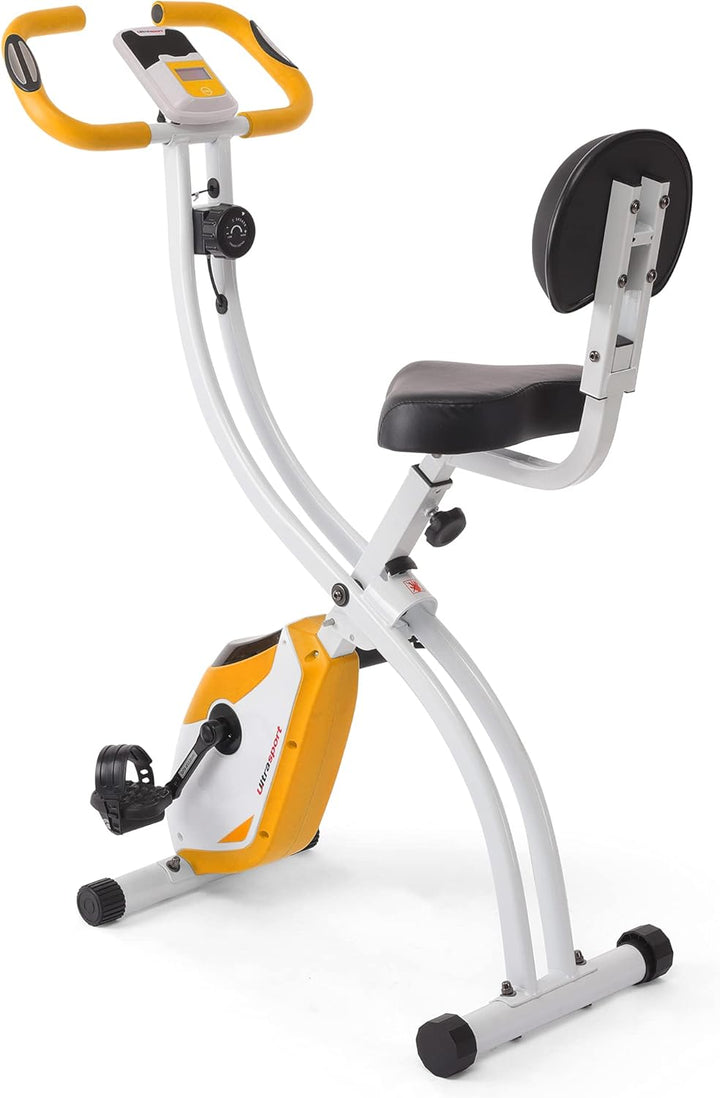 Ultrasport F-Bike, Faltbarer Heimtrainer, Hometrainer mit LCD Trainingscomputer,8 Widerstandstufen,