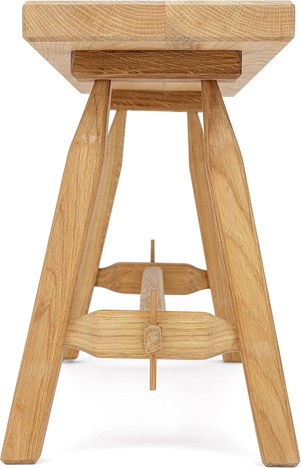 Anton Doll Holzmanufaktur ®, Sitzbank Hans, Naturprodukt 100%, handgefertigte Sitzbank aus massiver