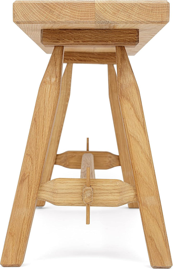 Anton Doll Holzmanufaktur ®, Sitzbank Hans, Naturprodukt 100%, handgefertigte Sitzbank aus massiver