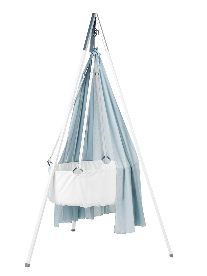 Ausstellungsstück Leander Babywiege Wiege weiss Set inkl. Comfort Träumeland Softschaummatratze, Sch