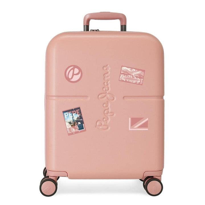 Pepe Jeans Chest Kabinentrolley, rosa, 40 x 55 x 20 cm, starr, ABS-Verschluss, integriert, 37 l, 2,7