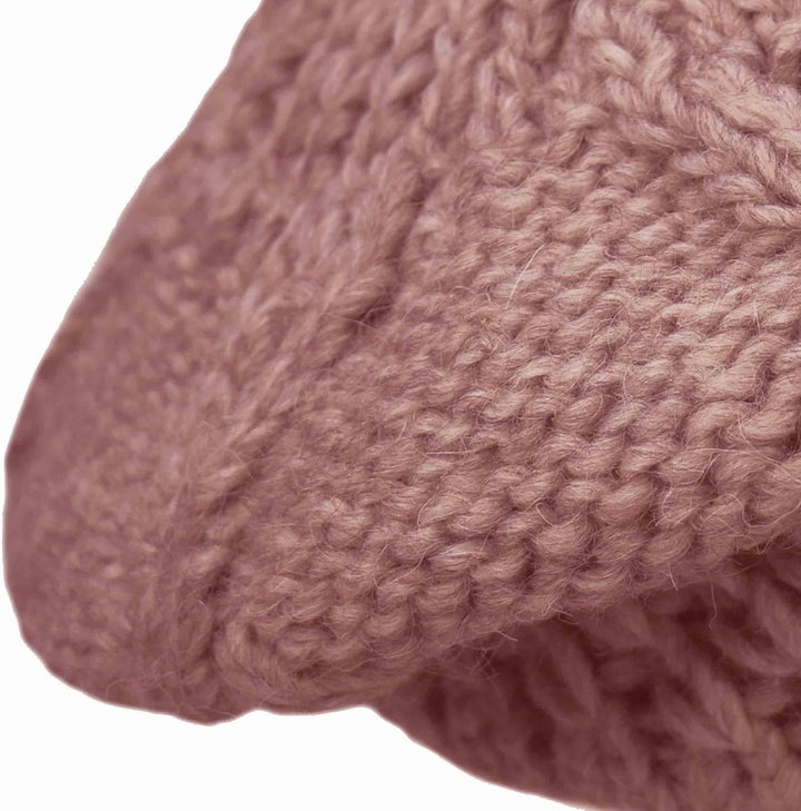 Melegari Strickmütze | Pragelierte Baskenmütze | Mütze aus Wolle und Alpaka | Made in Italy | Herren