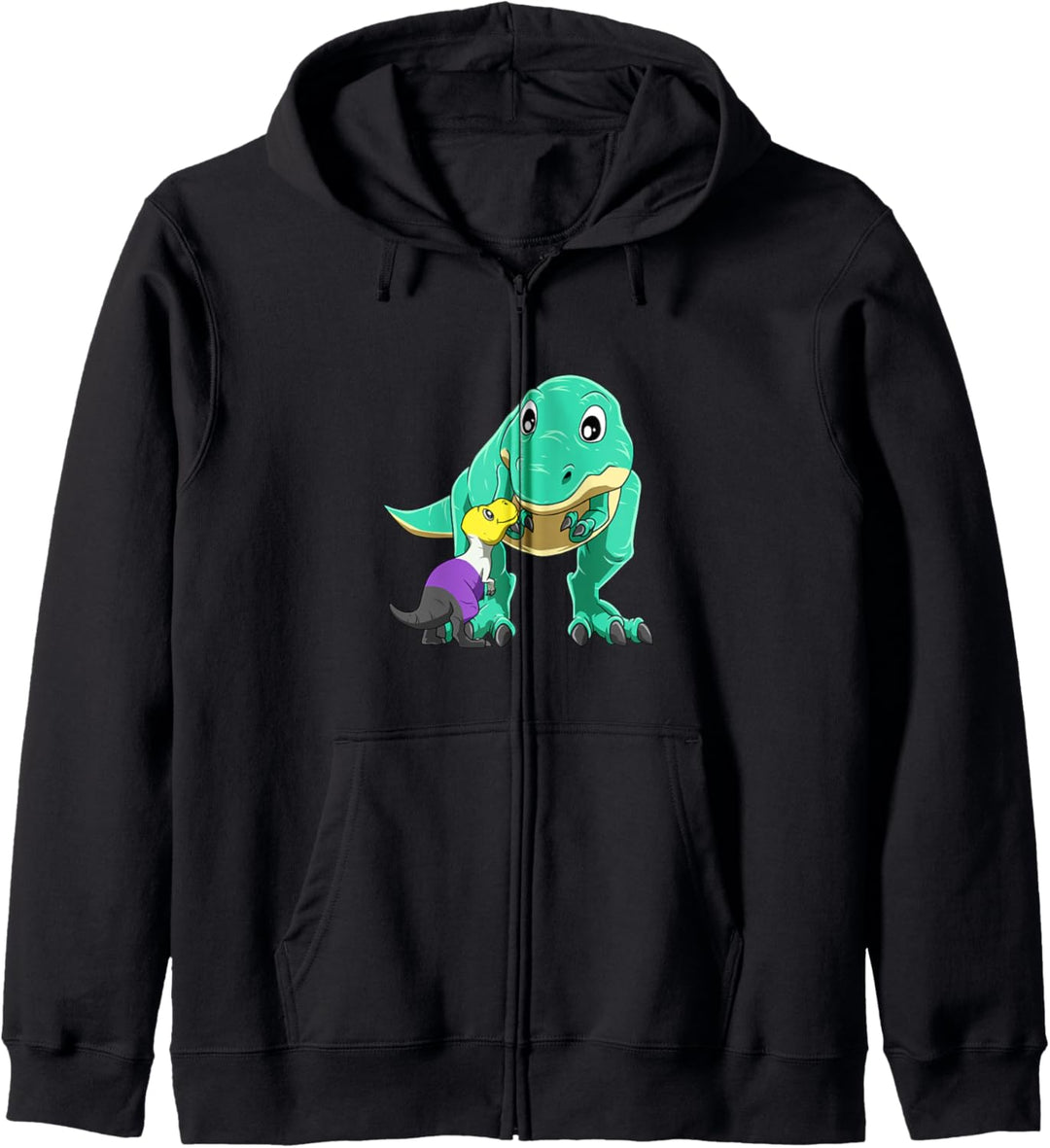 Nicht binärer Stolz T-Rex Mamasaurus Kapuzenjacke