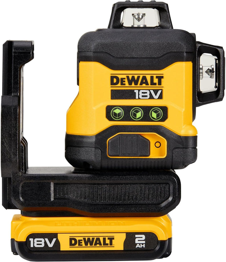 Dewalt 360° Akku-Multilinienlaser Grün DCLE34031D1 (selbstnivellierend, Genauigkeit +/- 0,3mm/m, kom