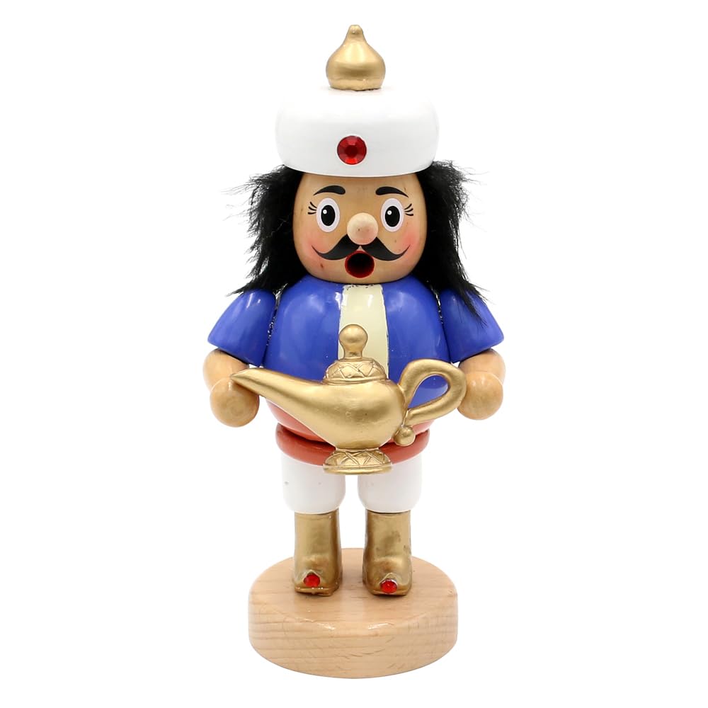 Dekohelden24 Orientalischer Holz Räuchermann, Räucherfigur, Rauchfigur, Räuchermännchen als Sultan m