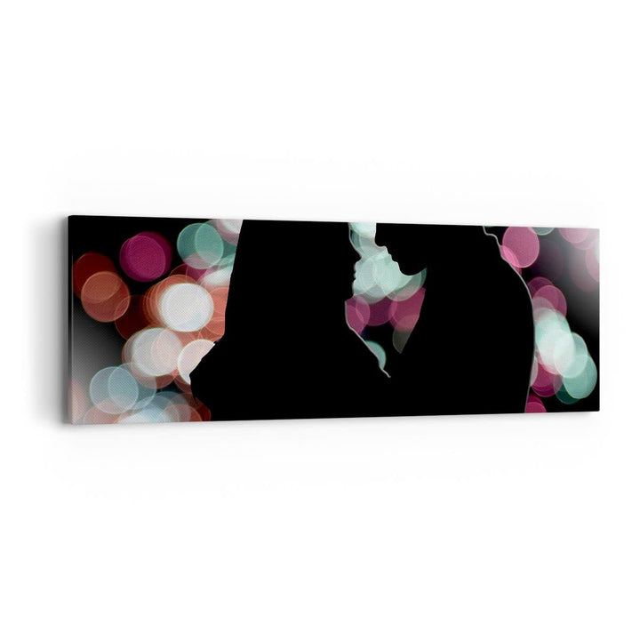 Panorama Bilder auf Leinwand Paar Liebe Beziehung Leinwandbild 90x30cm Wandbilder Dekoration Wohnzim