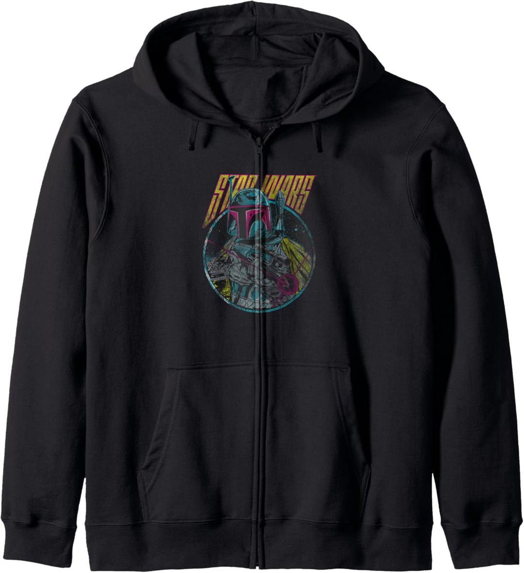 Star Wars Boba Fett Neon Blaster Vintage Kapuzenjacke