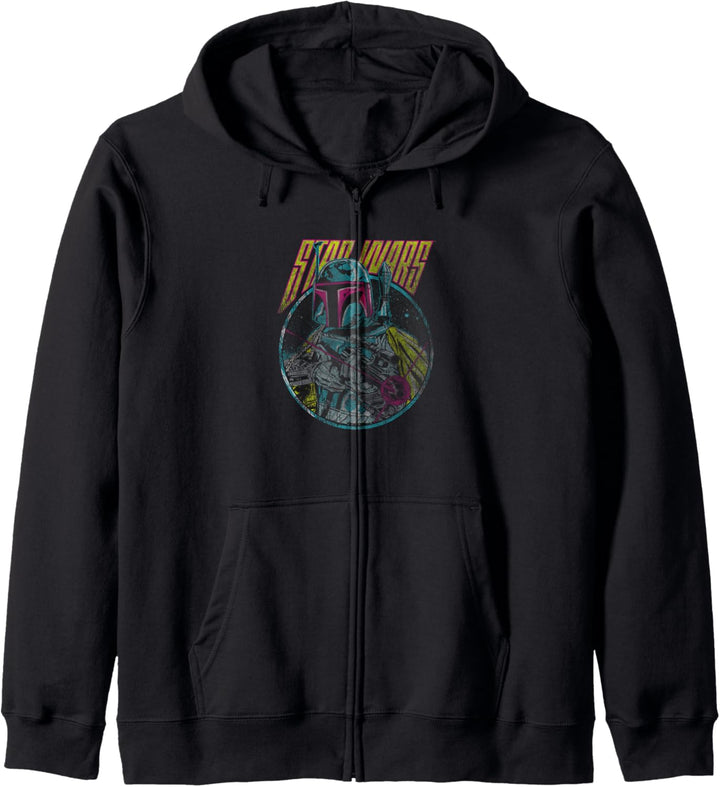 Star Wars Boba Fett Neon Blaster Vintage Kapuzenjacke