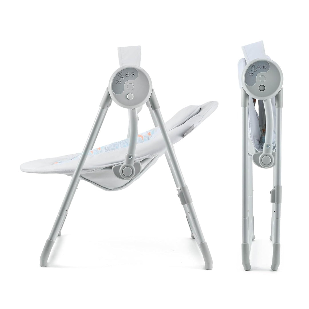 Kinderkraft SWINGEE Elektrische Babywippe, mit Schwingfunktion, eingebauter Timer, verstellbare Rück