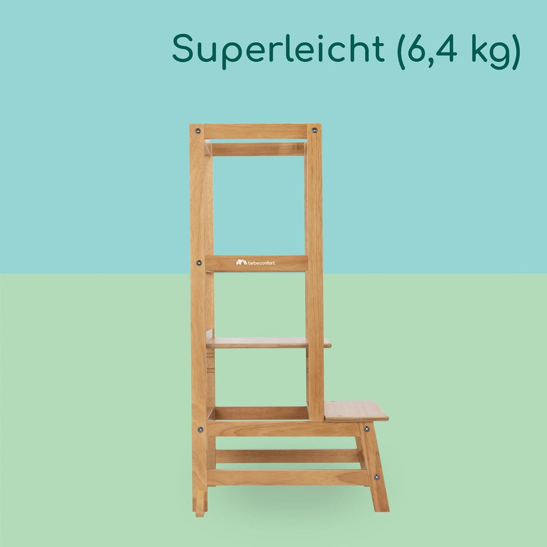 Bebeconfort Nola, Montessori Lernturm Kinder, 1,5–6 Jahre (bis zu 30 kg), 3 Höhenstufen, geprüfte Si