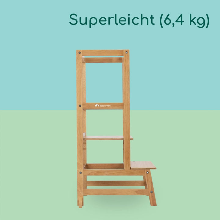 Bebeconfort Nola, Montessori Lernturm Kinder, 1,5–6 Jahre (bis zu 30 kg), 3 Höhenstufen, geprüfte Si