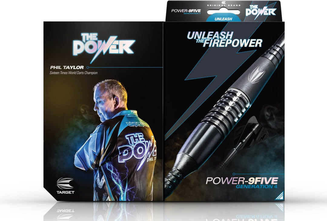 Target Darts Phil Taylor Power 9-Five Gen 4 95% Wolfram, weiche Spitze 18G, 18G