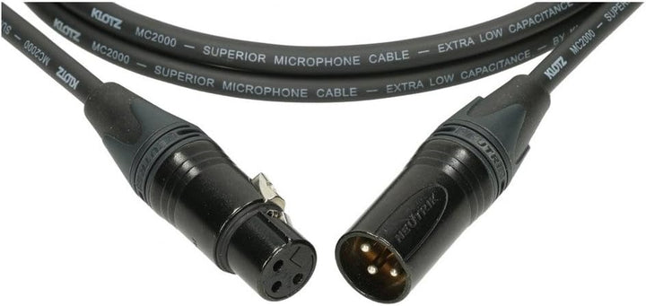 Klotz M2 XLR female / XLR male Neutrik 10 m schwarz, 10 m