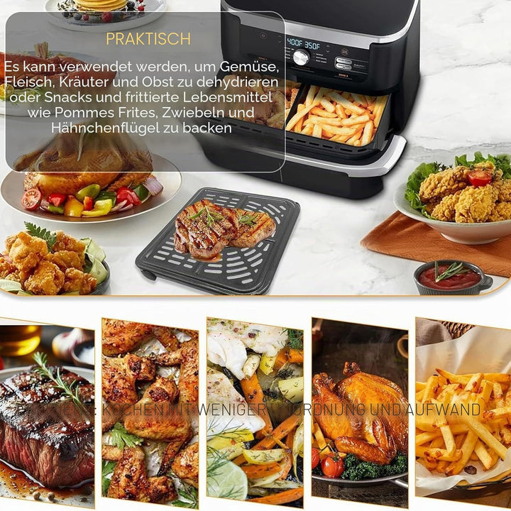 GXF Air Fryer Ersatzteile für Ninja Foodi AF500UK 10,4 l 7-in-1 FlexDrawer Dual Zone grosse Schublad
