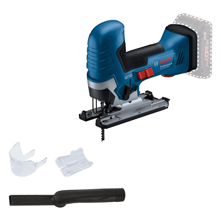Bosch Professional 18V System Akku-Stichsäge GST 18V-125 S (ideal für Kurven- und Abschnitte, SDS-Sä