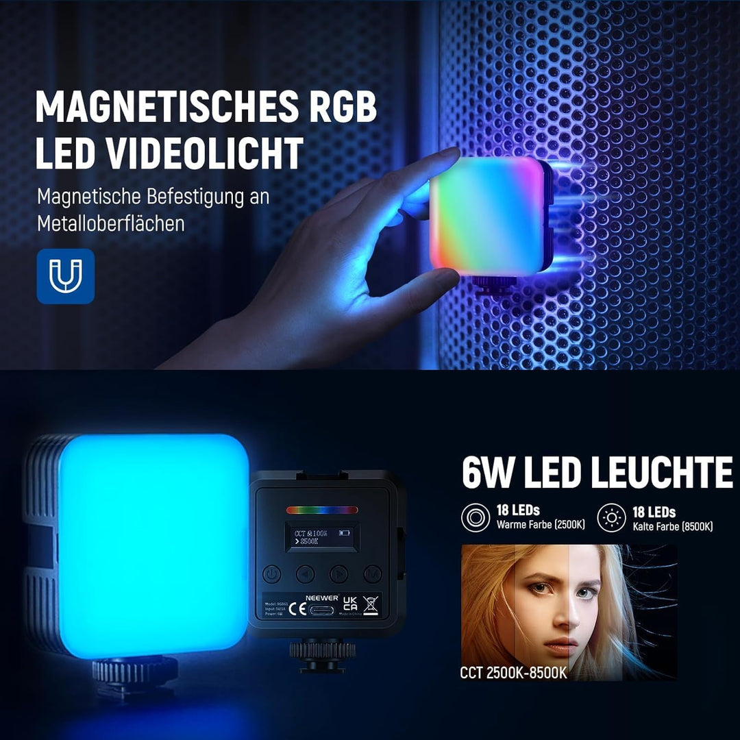 NEEWER Basics Vlogging Set für iPhone Android Phone für YouTube TikTok Streaming Filmaufnahmen Video