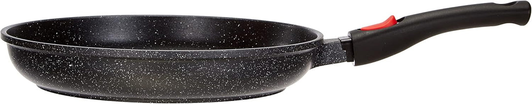 Kamberg – 0008024 – Pfanne 30 cm – Abnehmbarer Griff – Aluminiumguss – Beschichtung in Steinoptik –