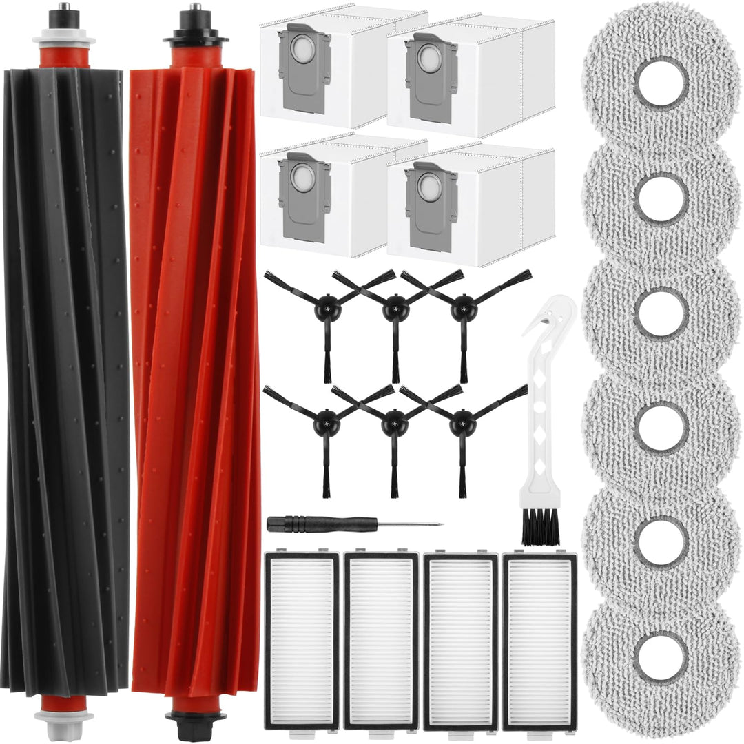 Zubehörset für Roborock Q Revo Master/Q Revo Slim, Ersatzteil Set für Roborock Qrevo Master, 2 Haupt