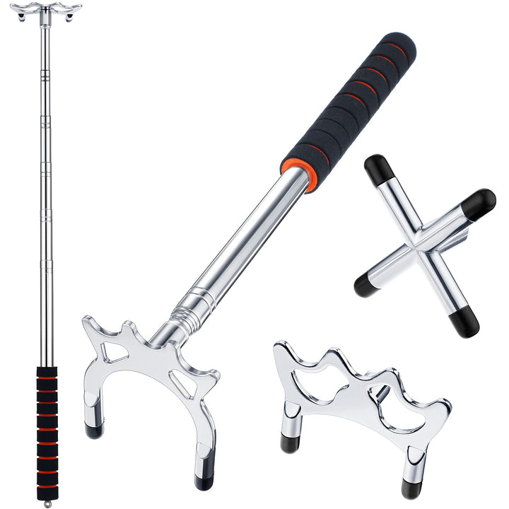 Skylety Billard Queue Versenkbare Billard Queue Stick Brücke Halter Billard Zubehör mit 3 Stücke Abn