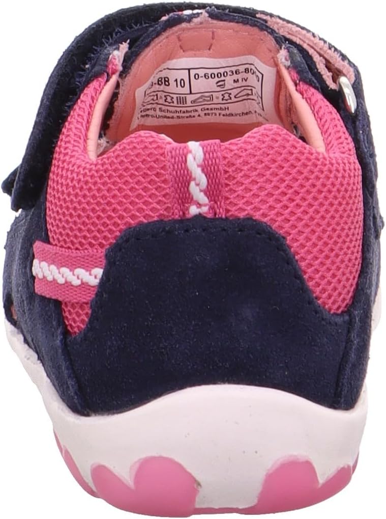 Superfit Mädchen Fanni Sandalen 18 EU Blau Rosa 8000, 18 EU Blau Rosa 8000