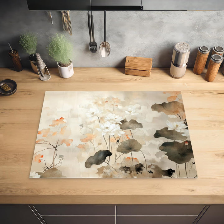 Herdabdeckplatte 70x52 cm Einteilig Abdeckplatten Cerankochfeld Abdeckung Ceranfeld Herdplattenabdec
