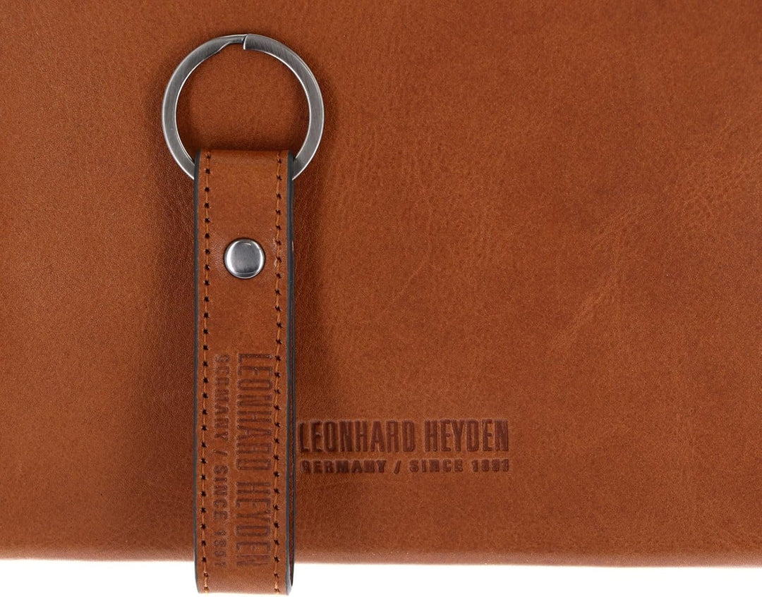 Leonhard Heyden Hamburg - Umhängetasche L 13" 38 cm cognac