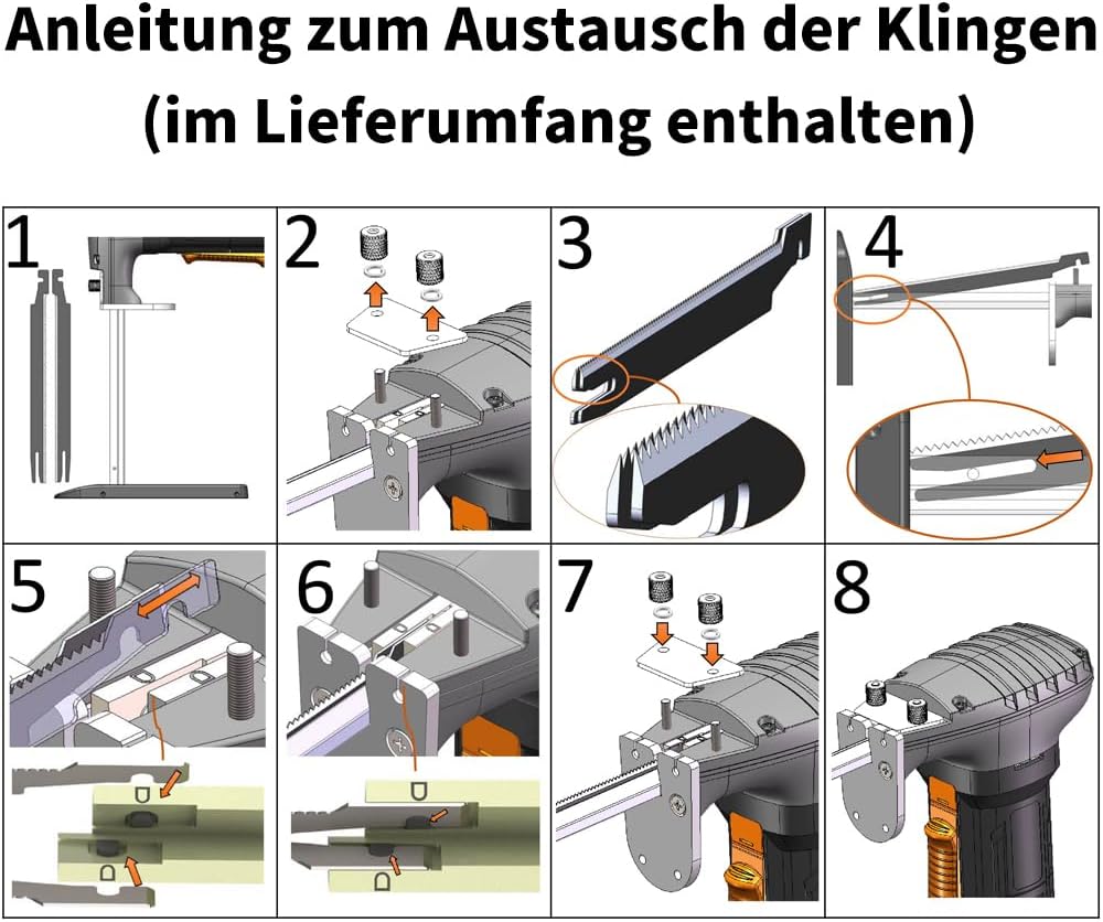 MINOVA Schaumgummisäge Schaumstoffsäge 30 cm Wechselstrom/Gleichstrome (AC/DC) Kit, Schneiden aller
