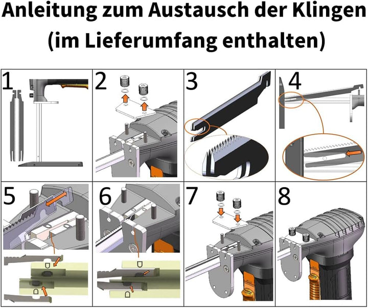 MINOVA Schaumgummisäge Schaumstoffsäge 30 cm Wechselstrom/Gleichstrome (AC/DC) Kit, Schneiden aller