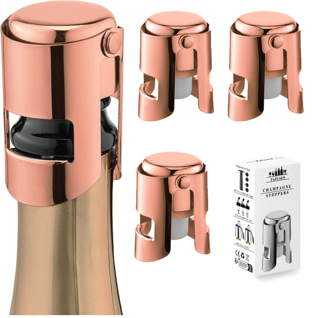3 Stück Sektverschluss, Champagner Verschluss, Sektflaschenverschluss, Flaschenverschluss Auslaufsic