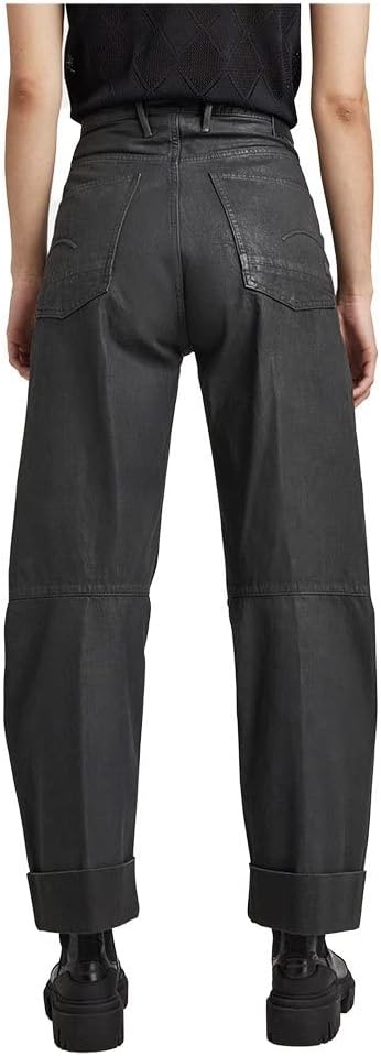 G-STAR RAW Damen Eve 3D Wide Leg Jeans 25W / 32L Grau (Magma Cobler D20084-d189-d360), 25W / 32L Gra
