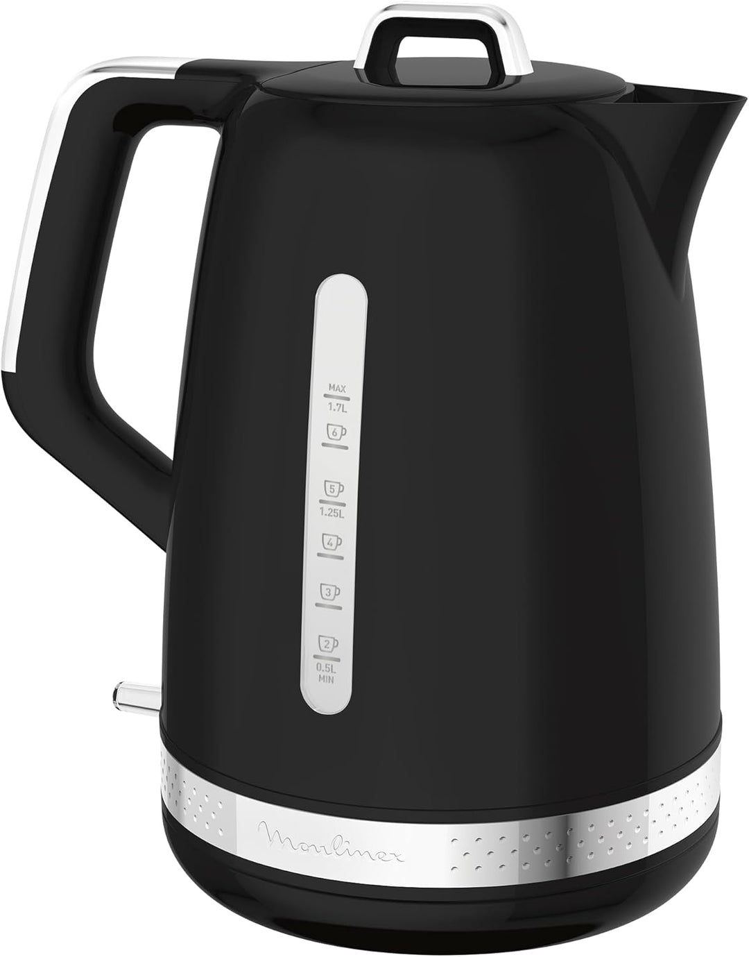 Moulinex Elektrischer Wasserkocher, 1,7 l, Vintage-Design, 360° Basis, Klappdeckel, Schnellkochen, a
