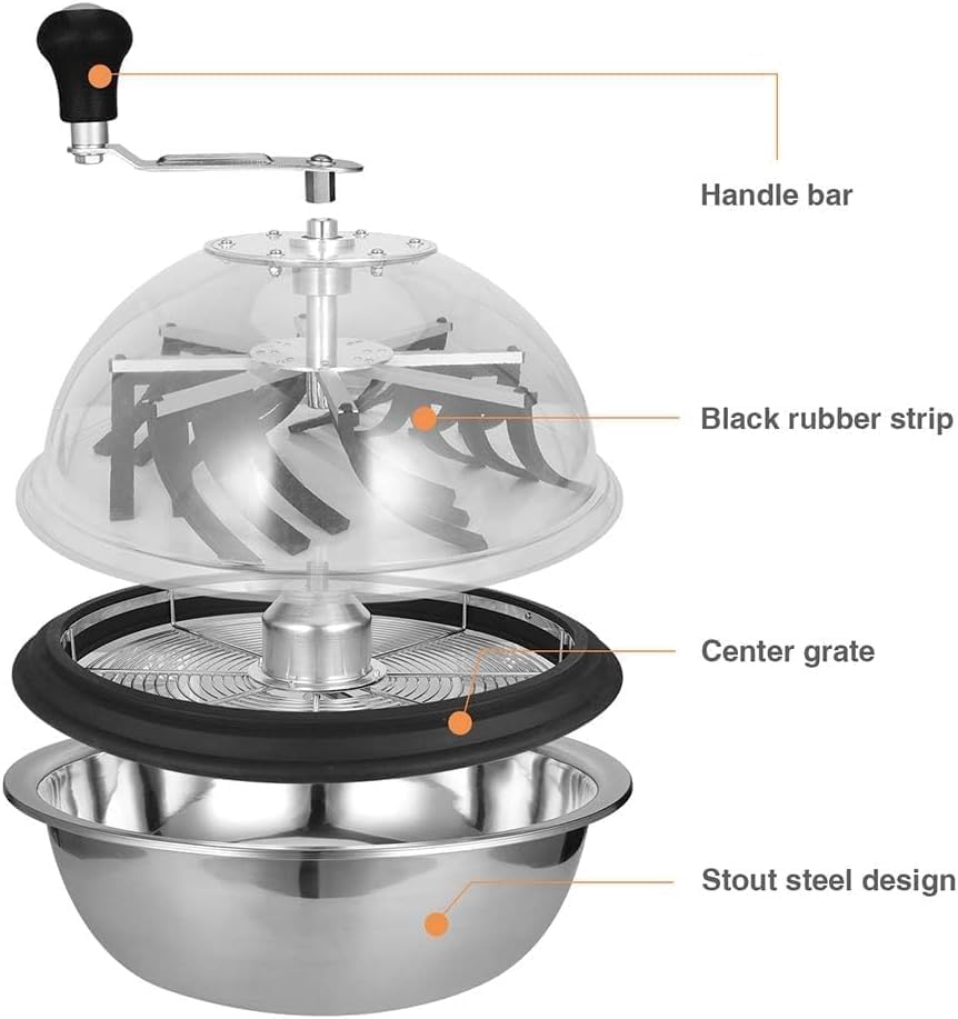 Mi hogar 16 Zoll Blatt Bowl Trimmer Maschine Twisted Spin Cut für Pflanze Knospe und Blume mit verbe