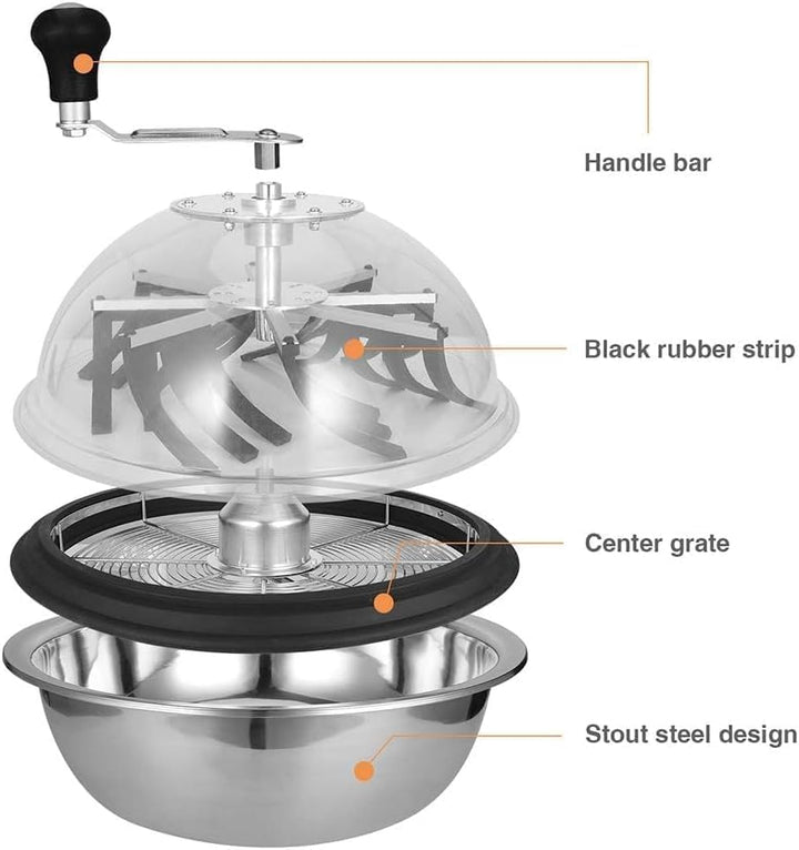 Mi hogar 16 Zoll Blatt Bowl Trimmer Maschine Twisted Spin Cut für Pflanze Knospe und Blume mit verbe