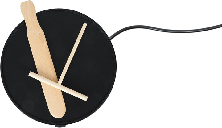 GOURMETmaxx Crepe Maker 1200W schwarz inkl. Teig-Verteiler & Crêpe-Wender