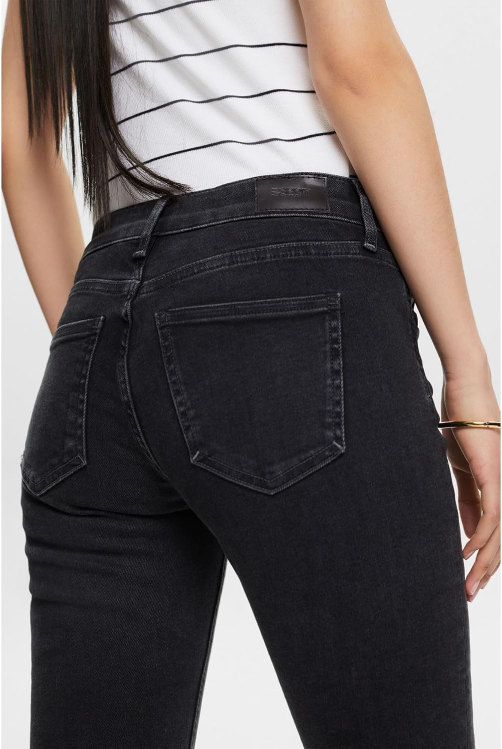 ESPRIT Damen Jeans 30W / 32L 910/Black Rinse, 30W / 32L 910/Black Rinse