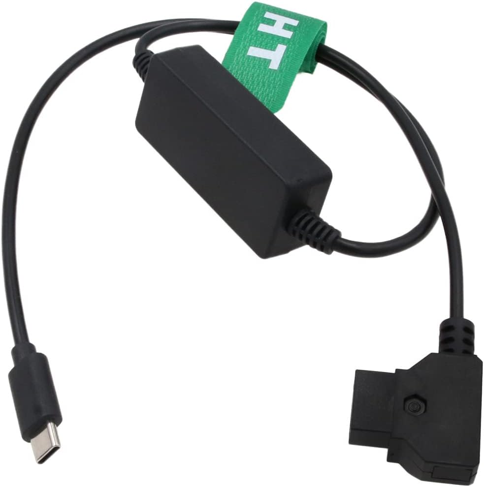 HangTon 65W 5V 9V 12V 20V 3A Stromkabel P-TAP D-Tap auf USB Typ C Schnellladung 61 Zoll für Telefon