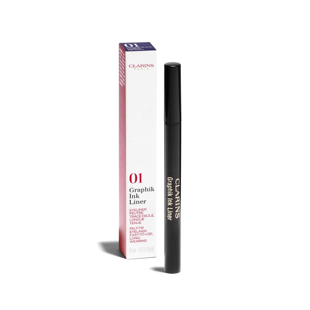 Clarins Graphik Ink Liner Eyeline, 01 Intense Black, 0.4 ml