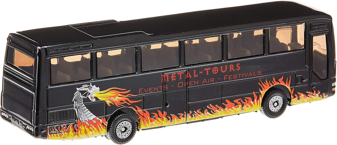 siku 1624, MAN Reisebus, Metall/Kunststoff, Schwarz, Spielzeugauto für Kinder, MAN Reisebus