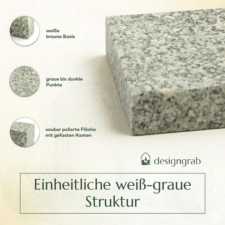 designgrab Lampen- und Vasensockel 20x20x5 cm, poliert, wetterfest, Lampen- und Vasensockel (Schlesi