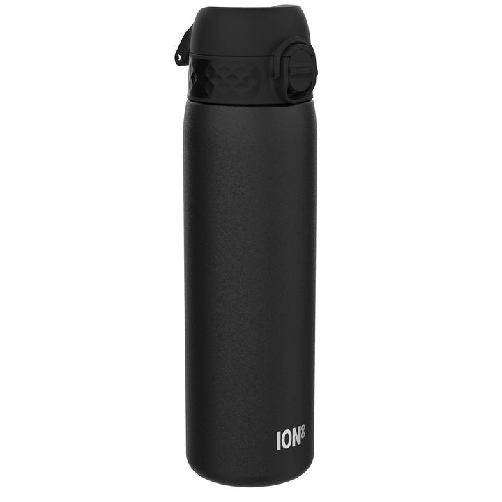 ION8 Vakuumisolierte Edelstahl-Trinkflasche, 500 ml, Auslaufsicher, Einhandöffnung, Sichere Verriege