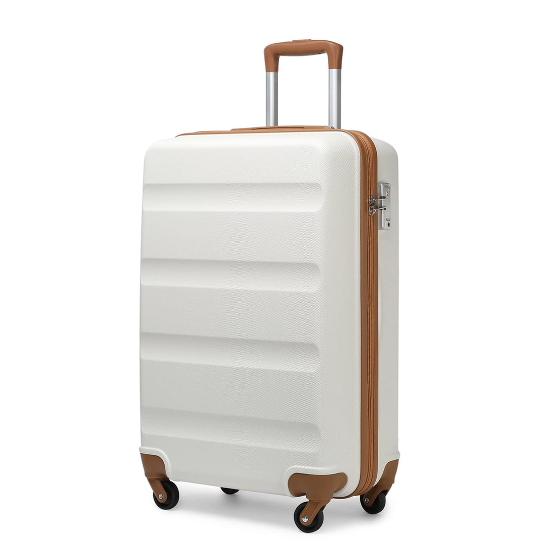 KONO Koffer Trolley Handgepäck Leicht Hartschalenkoffer aus ABS Reisekoffer mit 4 Rollen Gross Koffe