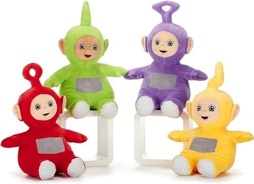 Dinotoys Teletubbies Plüschtier Po, Tinky-Winky, Laa-Laa, Dipsy Kuscheltier 26cm (Teletubbies 4er Se