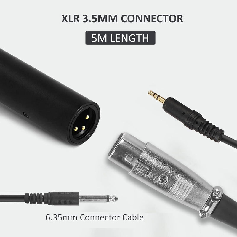 Interview-Mikrofon, 36 Cm/14,2 Zoll Kabelgebundenes XLR-Kondensator-Richtrohrmikrofon, Handheld-Gerä