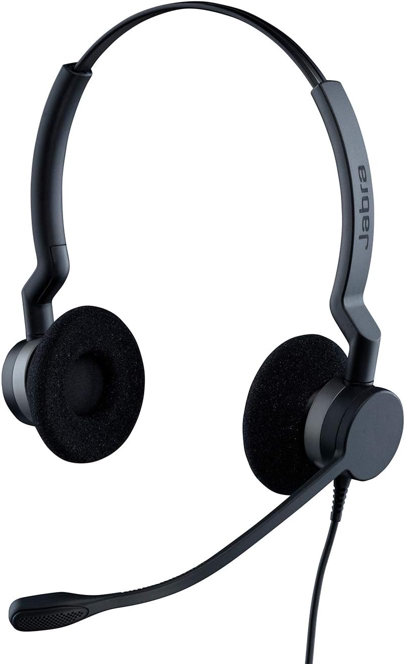 Jabra Biz 2300 USB-A MS On-Ear Stereo Headset - Skype for Business zertifizierte Kabel-Kopfhörer mit