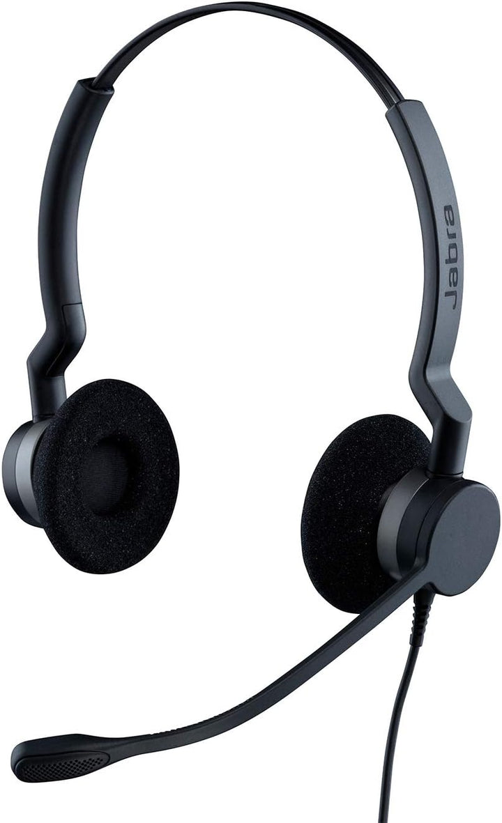 Jabra Biz 2300 USB-A MS On-Ear Stereo Headset - Skype for Business zertifizierte Kabel-Kopfhörer mit